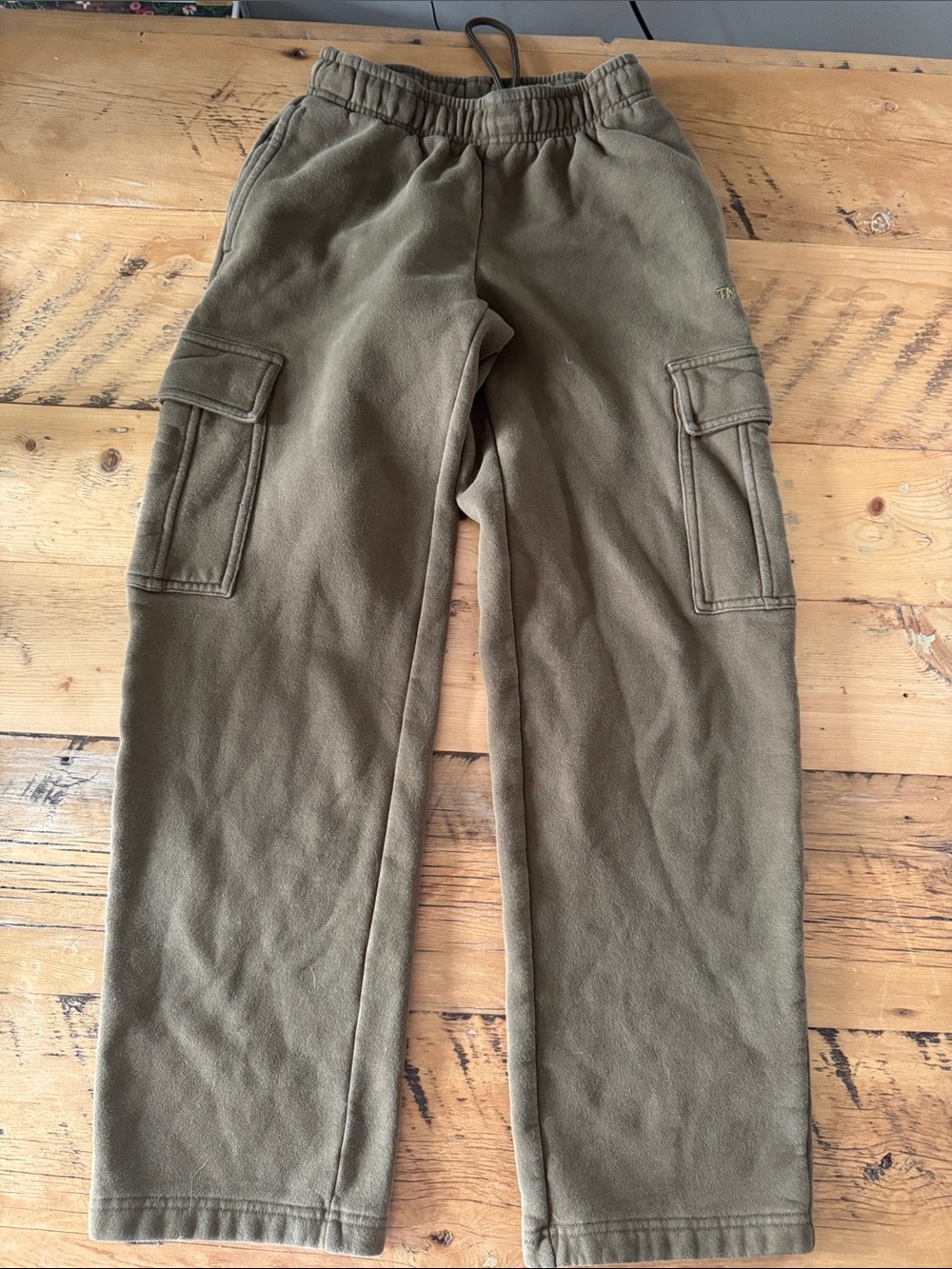 TNA Men's Olive Green Cargo Sweatpants